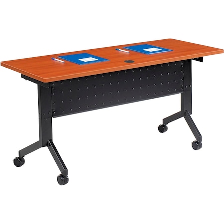 Interion By Global Industrial Flip-Top Table, 24 in W, 60 in L, 29-1/2 in H 695124